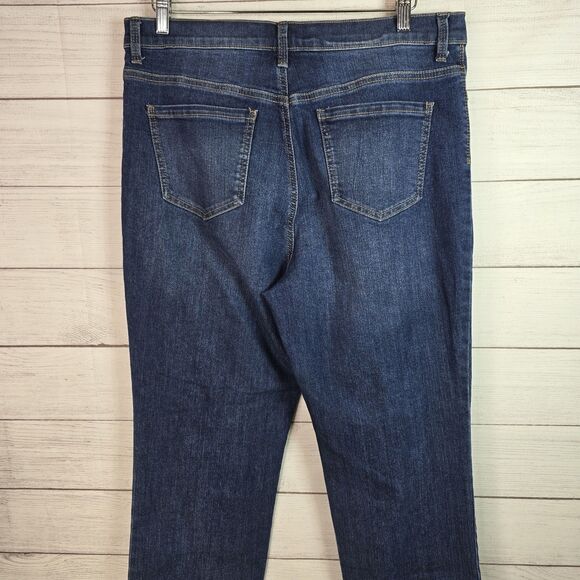 Gloria Vanderbilt Womens Amanda Blue Straight Leg Jeans Petites 16P Stretch - Picture 4 of 11